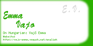 emma vajo business card